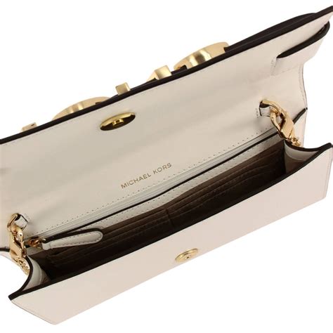 michael kors clutch rund|Michael Kors women's white clutch.